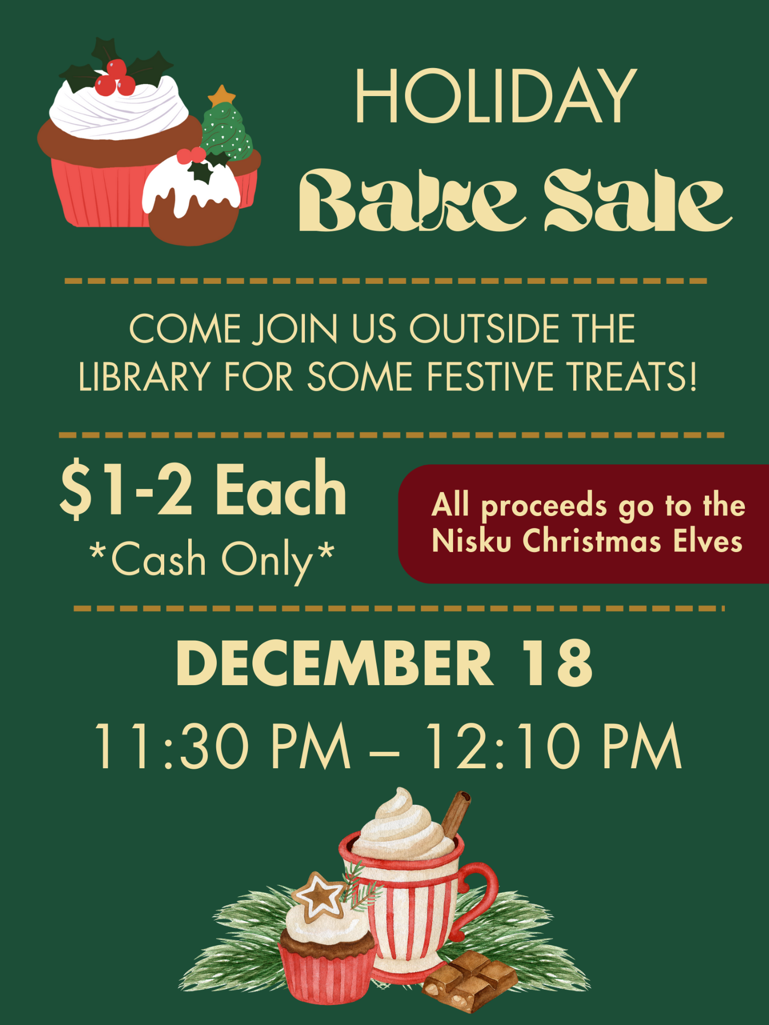 Holiday Bake Sale Poster