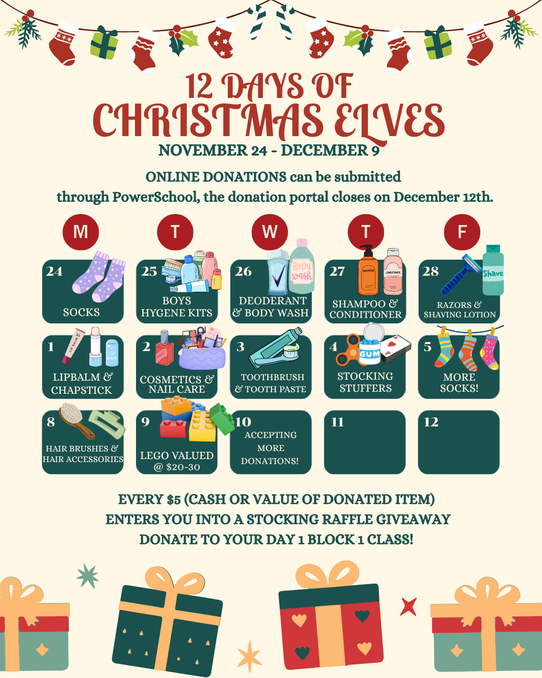 12 Days of Christmas Elves IG Post