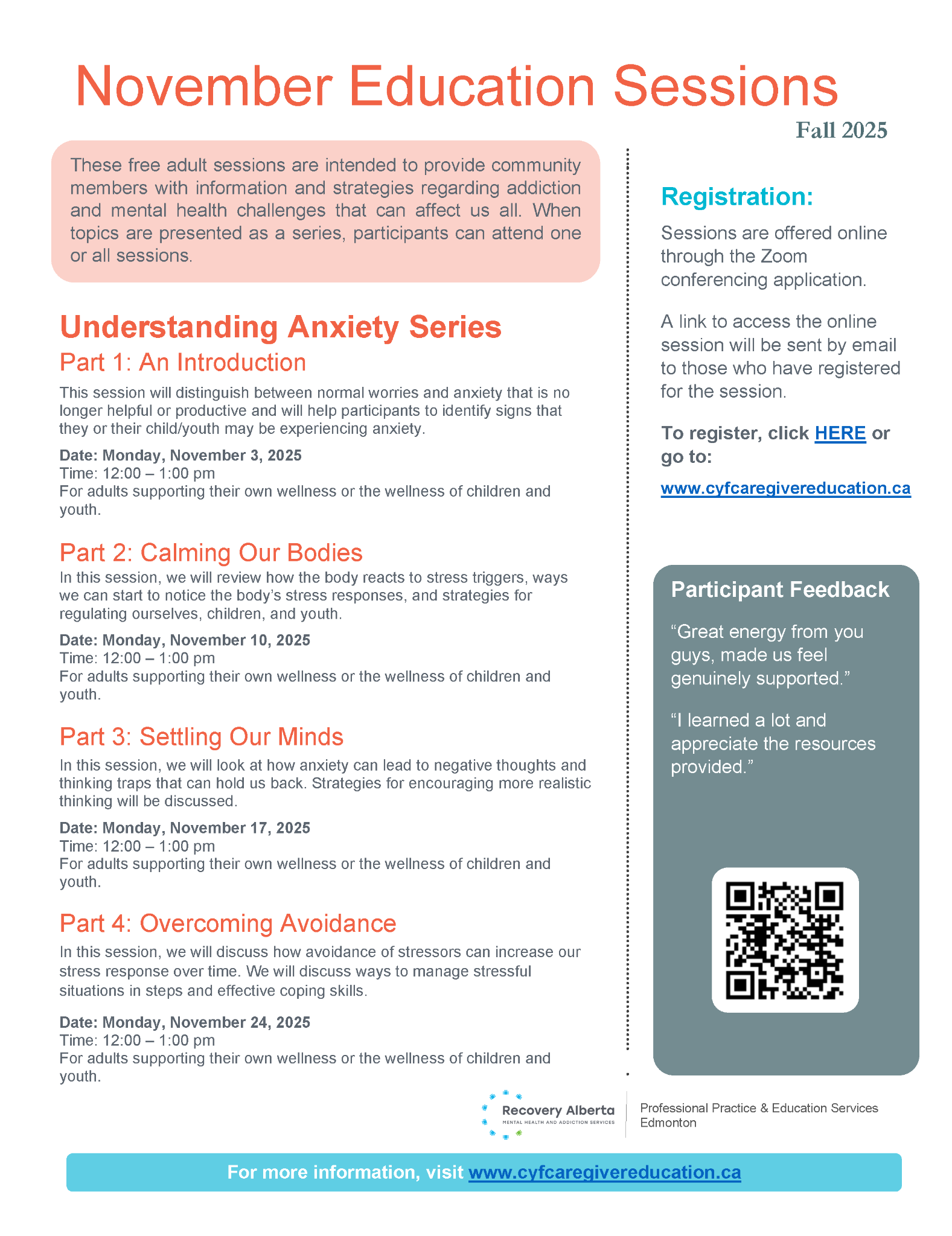 08 AMH Education Sessions Newsletter November 2025 Page 2